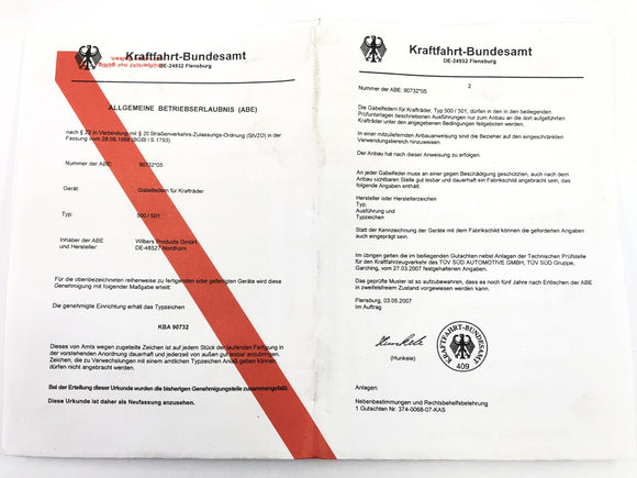 BMW K 1100 RS [1991] - Gabel Telegabel Federgabel mit Wilbers Gabelfdern und Gutachten