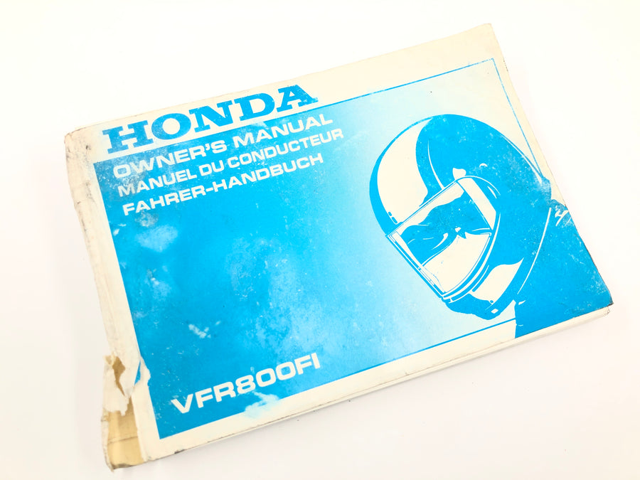 Honda VFR 800 FI RC46 [1999] - Käyttöopas Kuljettajan käsikirja Omistajan käsikirja