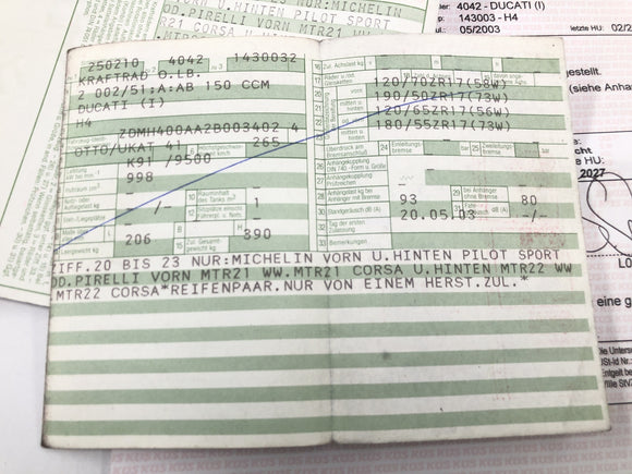 Ducati 999 H4 [2003]  - 論文付きフレーム