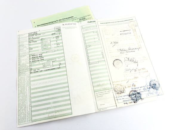 Rám Honda GL 1000 Goldwing GL1 [1977] s papíry