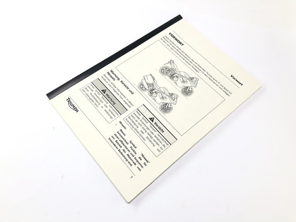 Triumph Sprint St 1050 [2005]  - ユーザーマニュアルドイツ語