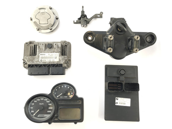 BMW R 1200 GS R12 K25 [2003] - Låssmed med immobilisator Gabel Bridge ovanför CDI Tank Lock Cockpit