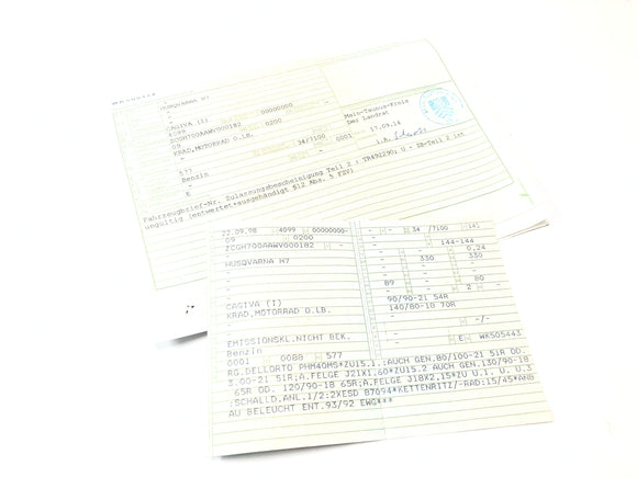 Husqvarna TE610 H7 [1998] - Rahmen mit Papieren