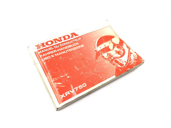 Honda XRV 750 Africa Twin RD04 [1990] - Fahrerhandbuch Bedienungsanleitung