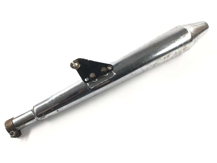 Triumph Bonneville T140V [1976] - Silencer na pravém výfuku