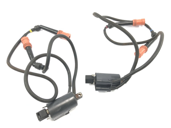 Yamaha GTS 1000 4FV [1997] - Tændspoler med tændkabler og tændrørsforbindelser