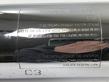 Triumph Bonneville T100 986MF [2012] - Silencer right rear silencer exhaust - 0