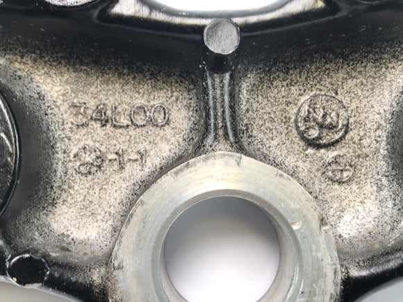 Yamaha XT 600 43F [1985] - Ponte do garfo no topo da placa de cabeça de controle do garfo