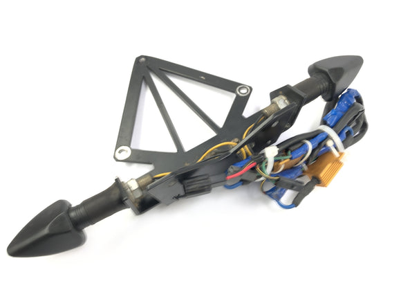 Kawasaki Z 1000 ZRT00A [2006] - Support de plaque d'immatriculation avec clignotants LED et résistances