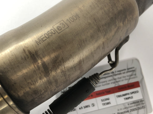 Triumph Speed Triple 1050 515NJ [2007] - Silenziatore di scarico posteriore sinistro MIVV con certificato