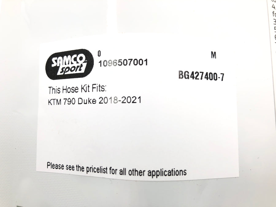 KTM 790 Duke - Kit de durites de radiateur noir Durites de liquide de refroidissement OEM