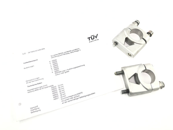 Ducati Monster S4R M4 [2004] - Lenkerklemmbock Lenkerbock Lenkerhalter Riser Paar