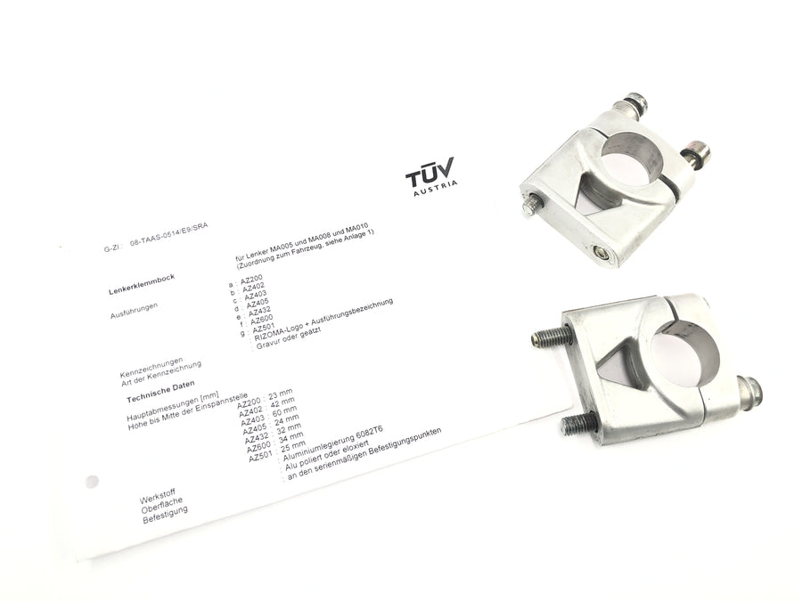 Ducati Monster S4R M4 [2004] - ohjaustangon kiinnike ohjaustangon kiinnike ohjaustangon pidikkeen nousupari