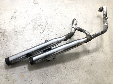 川崎VN 1500クラシックVNT50D [2001]  - エキゾーストマフラーエンドポットシルバーテイルコンプリート