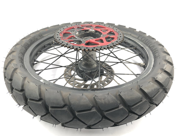 Beta RR 125 [2018] - Hinterrad Rad Felge mit Bremsscheibe und Kettenrad 18 Zoll