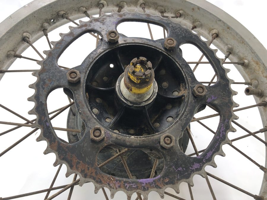 Yamaha XT 500 1U6 [1981] - Tylne koła z bębnem hamulcowym