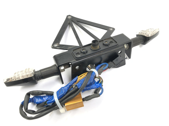 Kawasaki Z 1000 ZRT00A [2006] - Support de plaque d'immatriculation avec clignotants LED et résistances