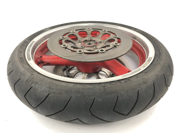 Suzuki GSX R 1100 GV73B [1990] - Voorwielwielrand aan de voorkant met remschijven