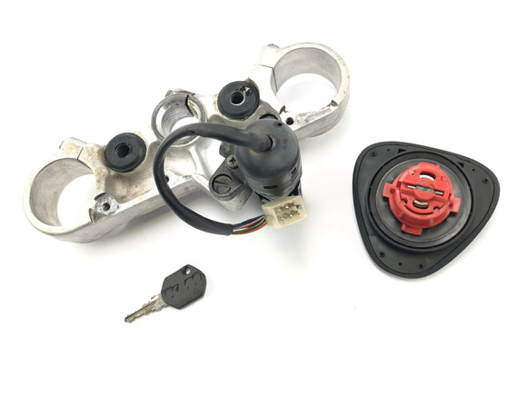 KTM 640 LC4 EGS [1999] - Zündschloss Lenkschloss Tankschloss Gabelbrücke oben Zündschlüssel