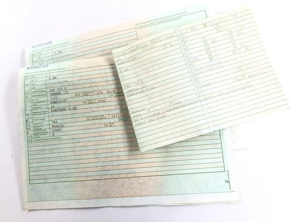 ヤマハYZF 750 R 4HN [1996]  - 紙のあるフレーム