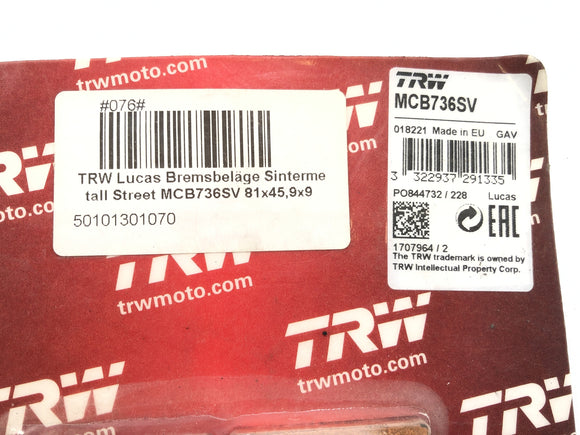 BMW K 1300 R K12S [2014] - Bremsbeläge neuwertig