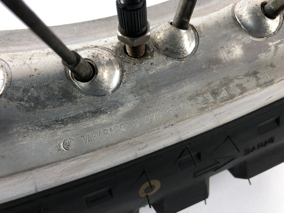 Yamaha XT 550 5y3 [1982] - обод задних колес с цепным колесом сзади