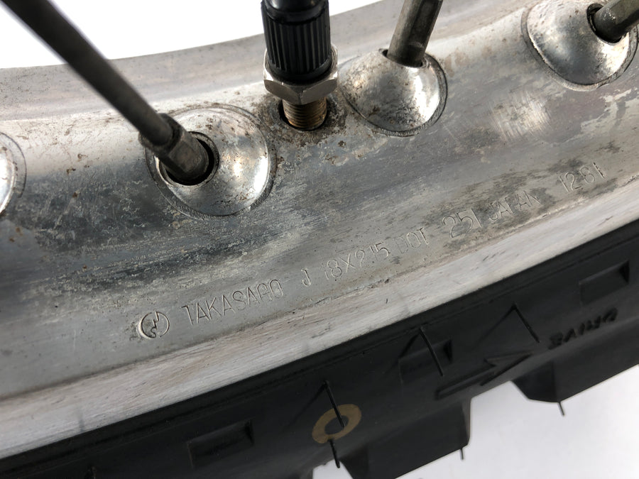 Yamaha XT 550 5Y3 [1982] - Hinterrad Rad Felge hinten mit Kettenrad