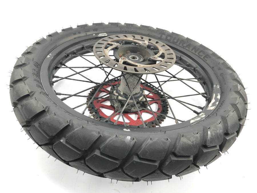 Beta RR 125 [2018] - Obręcz koła tylnego z tarczą hamulcową i kołem łańcuchowym 18 cali