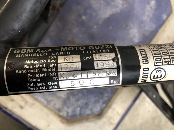 Moto Guzzi California 1100i [1995] - Marco con carta