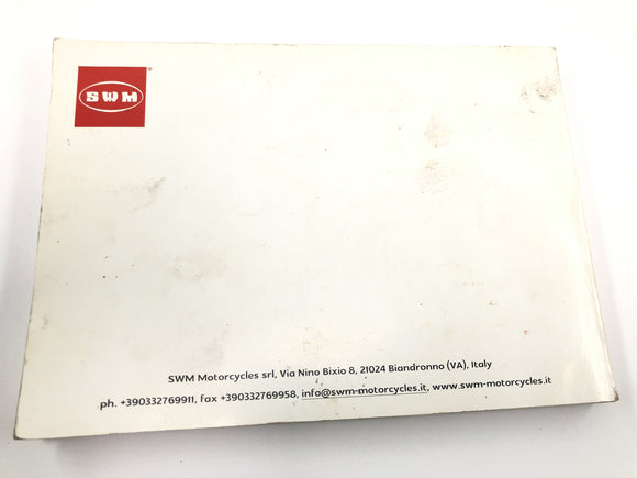 SWM SM 125 R [2018] - Bedienungsanleitung Handbuch mehrsprachig