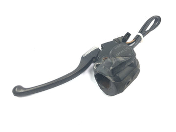 BMW R 100 GS 247E [1991] - Fijación del manillar, fijación izquierda del embrague con palanca de estrangulación.