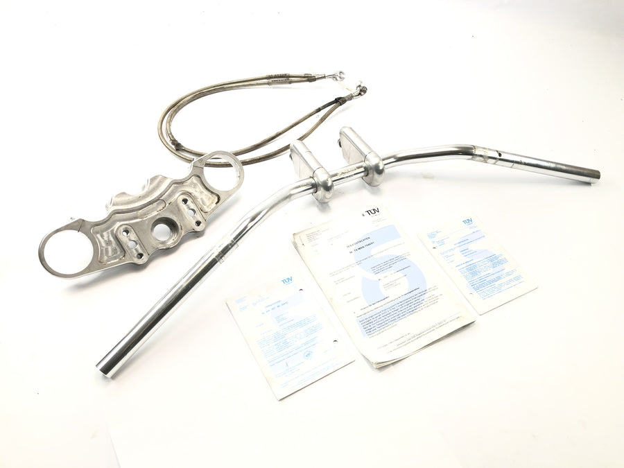 Kawasaki ZX 12 R ZXT20A [2001] - Superbike Umbau Set Spiegler Gabelbrücke Zubehörlenker mit ABE