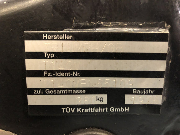 Triumph Bonneville T140V [1976] - Marco con certificado de objeción