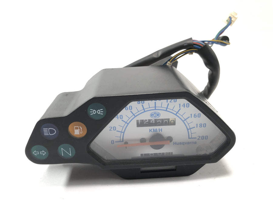 Husqvarna TE 610 E Dual H7 [1999] - Snelheidsmeter cockpit combinatie instrument snelheidsmeter met indicatielampje display
