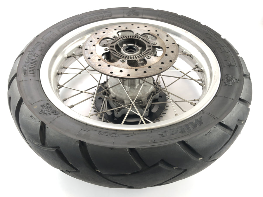 BMW F 650 GS R13 [2002] - Rimbre de la rueda trasera con rueda de cadena y disco de freno 3.0x17 "