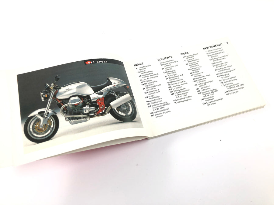 Moto Guzzi V11 Sport [1999] - Manual Driver's Manual User Manual