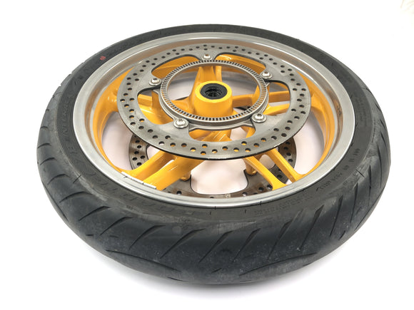 BMW R 1100 S R2S [2000] - Framhjul komplett hjulfälg 3,50 x 17" bromsskivor ABS sensorring