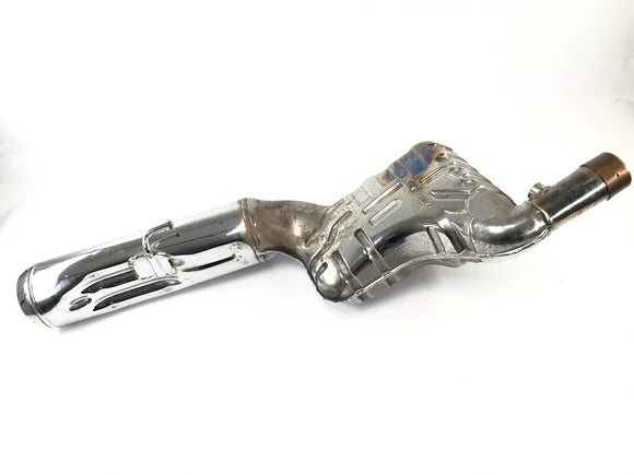 BMW R 1100 RT 259 [1997] - Auspuff Schalldämpfer Endschalldämpfer Abgasanlage silbern rechts