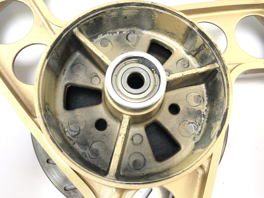 Yamaha RD 350 YPVS 31K [1984] - Hinterrad Rad Felge Gold mit Bremsscheibe