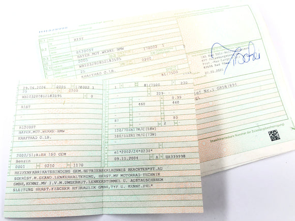 BMW R 1200 ST R1ST [2006] - Kehysrunko papereilla