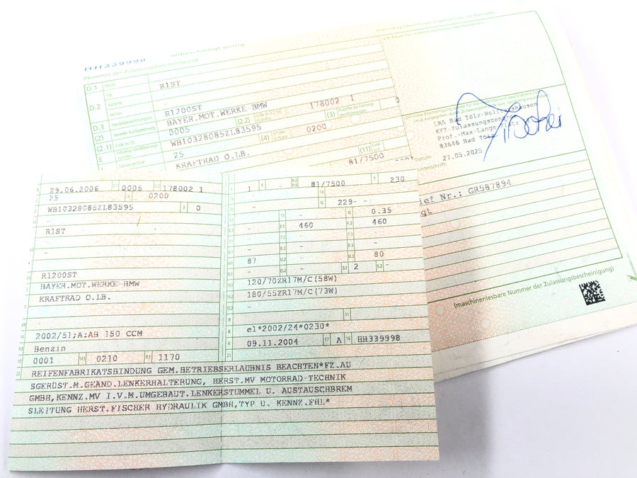 BMW R 1200 ST R1ST [2006] - рама рама с бумагами