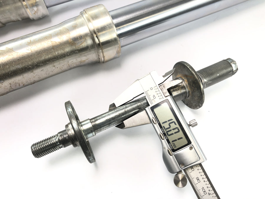 Kawasaki KX 250 [1982] - Gabel Telegabel mit Achse Vordergabel Teleskopgabel