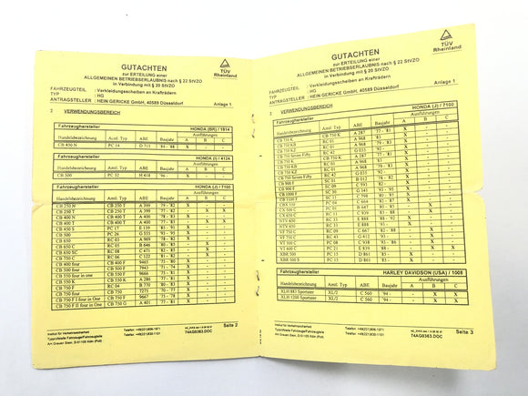 Kawasaki Z 1100 KZZ10A [1984] - cladding windshield windshield with ABE slightly torn