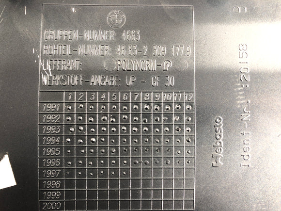 BMW K 1100 LT [1991] - Interiørklædning af forrude beklædning