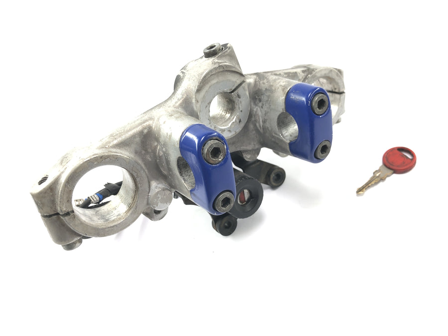 Sachs ZX 125 [1998] - Grampo superior do garfo, suporte para guiador com fechadura de ignição