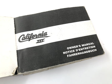 Moto Guzzi California III VY Integrale [1990] - Bedienungsanleitung Handbuch Manual