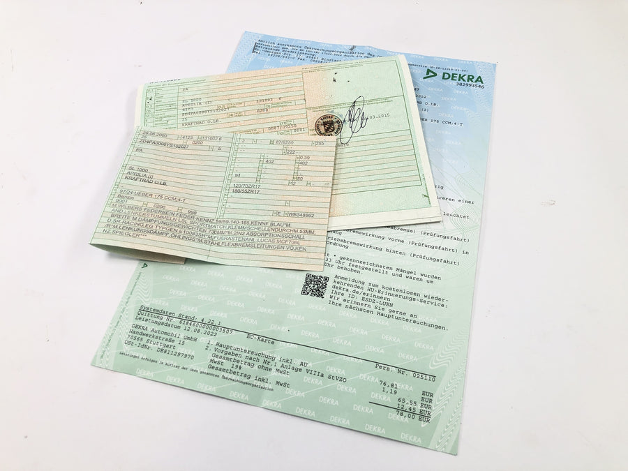 Aprilia SL 1000 Falco PA [2000] - рама с бумагами