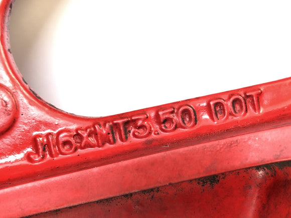 Kawasaki GPZ 1000 RX [1987] - Hinterrad Rim Rad 3,50 x 16 "punainen