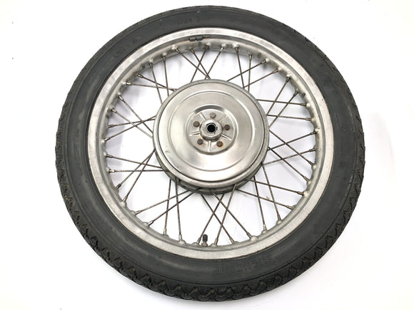 BMW R75/5 [1973] - Voorwielwielrand voor de voorkant sprak wieltrommelrem