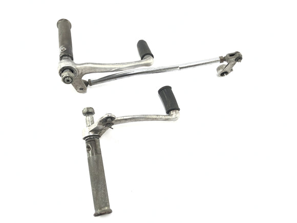 Ducati SL 600 Pantah [1982] - подножки водителя с рычагом передачи и тормоза